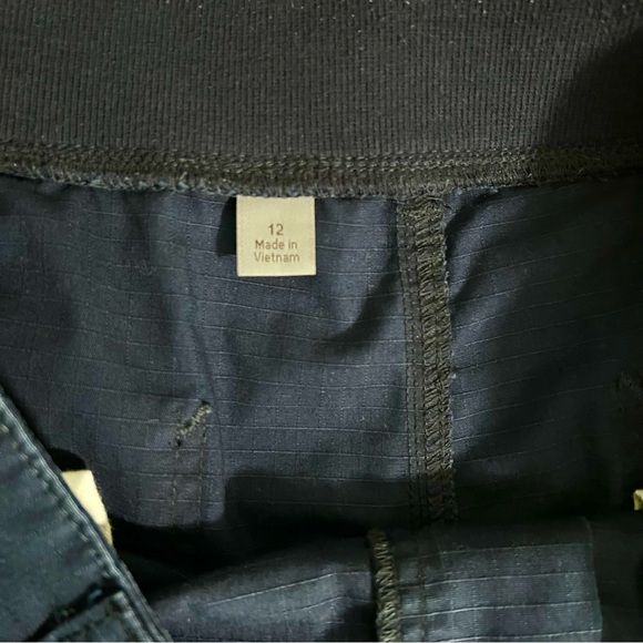 Carhartt Force Shorts Womens SZ 12 Original Fit Dark Blue Work Cuffed/snap BS213 - Picture 6 of 7